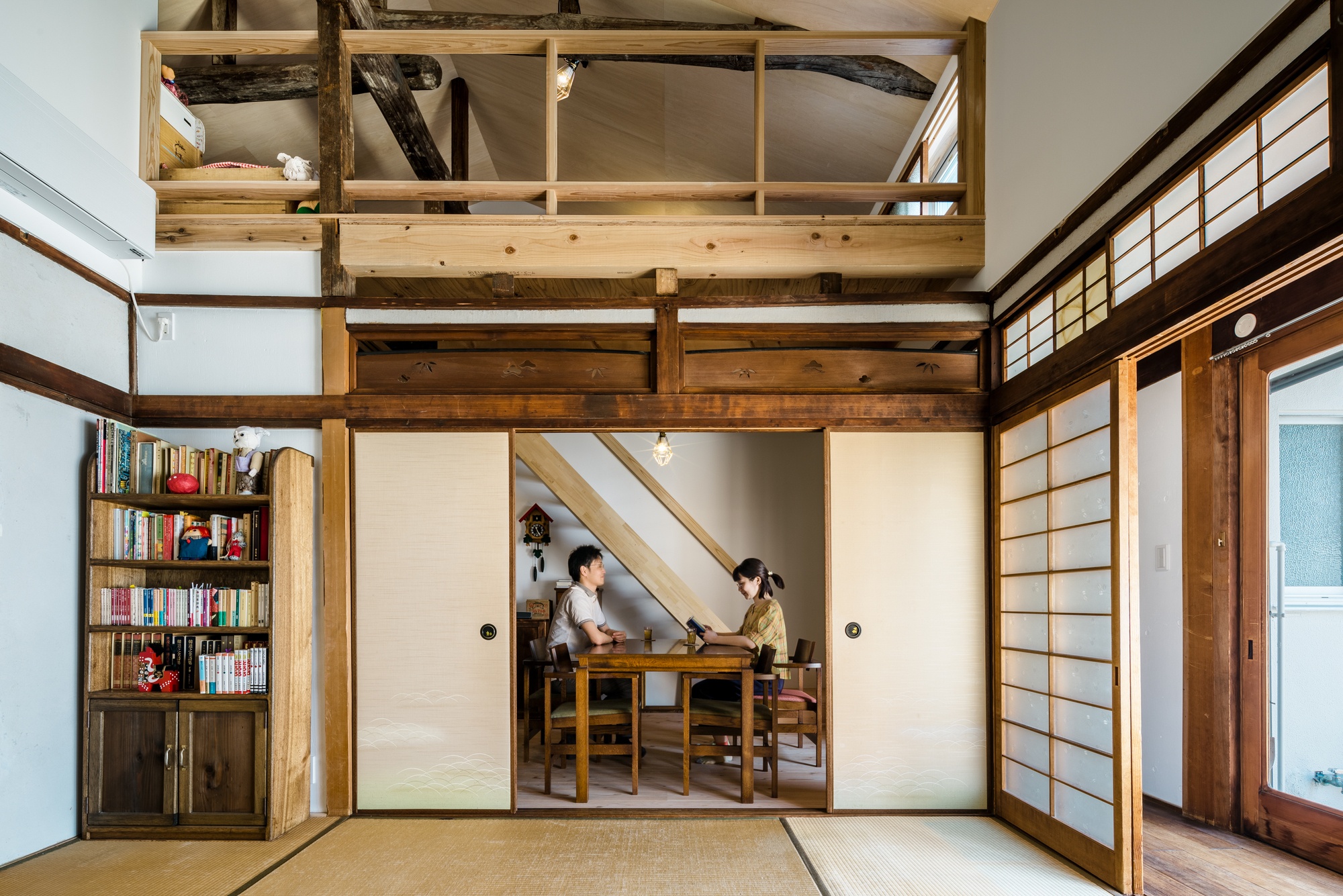 Akiya rénovée avec du bois et un charme japonais naturel. Adaptée aux familles. Rénovation préservant l’authenticité rustique de la campagne japonaise.